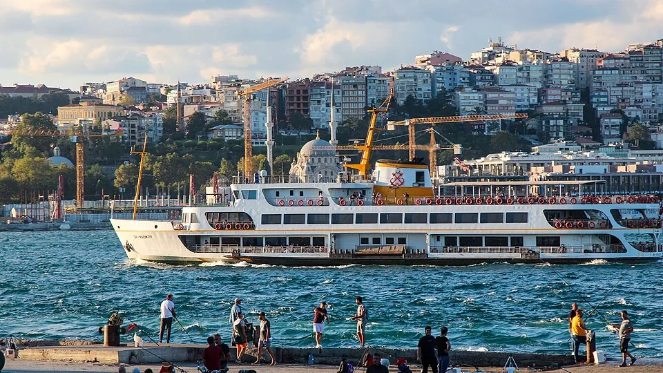 Ferry on the Bosphorus in Istanbul
