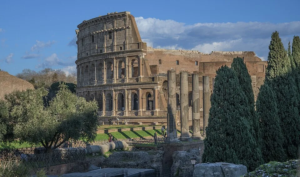Colosseum and Roman Forum in Rome
